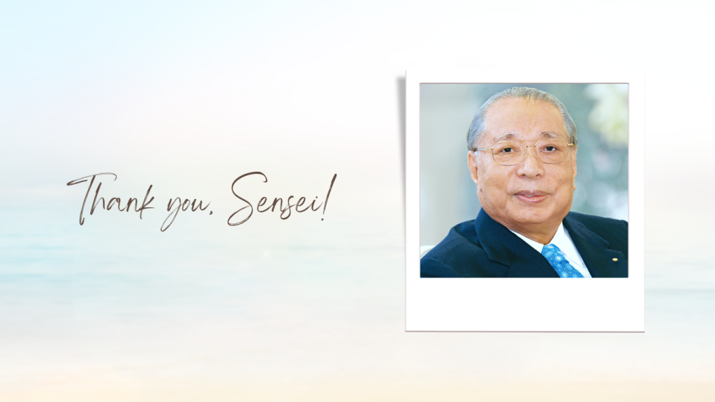 Thank you Sensei