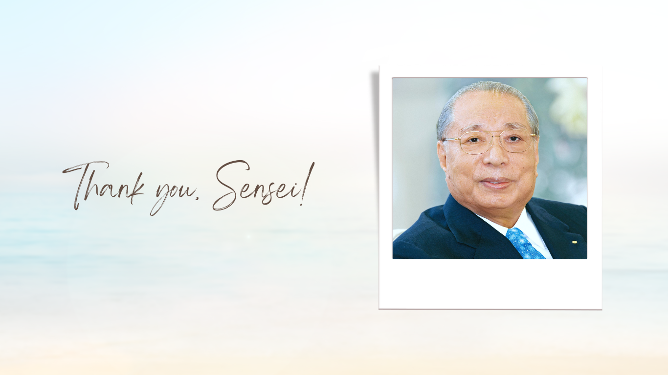 Thank you Sensei